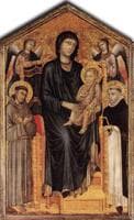 Madonna and Child Enthroned with Saint Francis, Saint Domenico and Two Angels