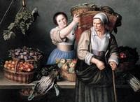 At the Market Stall,
