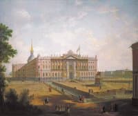 View of the Mikhailovsky Castle in St. Petersburg