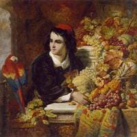 Still Life of Fruits with the Figure of a Young Man