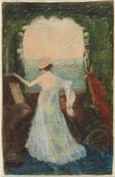 Woman with Parrot