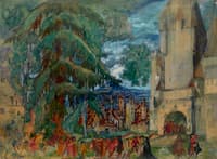 Royal Procession by the Castle