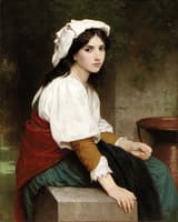 Italian Girl at the Fountain