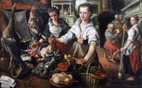 Kitchen Scene with Christ in the House of Martha and Mary
