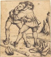 Two Peasants Fighting,