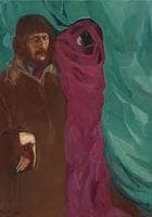 Self-portrait with a Carnival Figure