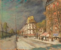 Paris Town Scene