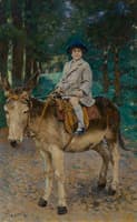 A Girl on a Donkey