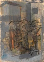 Urban Landscape with a Woman on a Bench