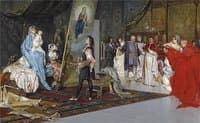Raphael in his Studio, Painting La Madonna di Foligno
