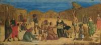 The Israelites Gathering Manna