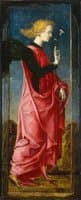 The Annunciation with Saint Francis and Saint Louis of Toulouse (middle left panel)