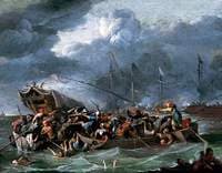 A Sea Battle Between Christians and Turks
