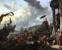 Mediterranean Harbour Scene