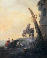 Figures Outside an Inn