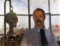 Self Portrait with Skeleton