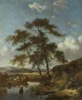 River Scene with Figures
