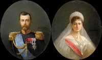 Portraits of Nikolai II and Alexandra Fedorovna
