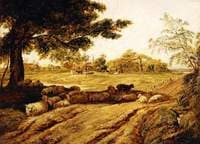 Rustic Landscape with Sheep