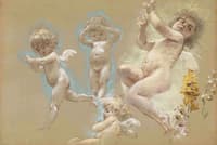 Putti from the Interior Décor of the Baron von Dervis Mansion