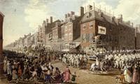 View of the Parade of the Victuallers From Fourth and Chestnut Streets