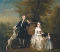 Ashley Cowper with His Wife and Daughter