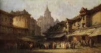 Market Place in a Small Town