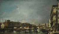 Venice, a View of the Rialto Bridge, Looking North, from the Fondamenta del Carbon