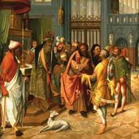 Joseph and the Suitors (recto)