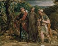 Sketch for 'Christ's Appearance to the two Disciples journeying to Emmaus'