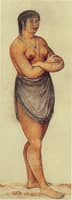 Woman of the Secotan Indian Tribe in North Carolina