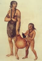 Mother and Child of the Secotan Indian Tribe of North Carolina