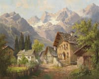 Old Village Street in Grins, near Landeck, Tyrol