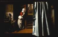 An Eavesdropper with a Woman Scolding