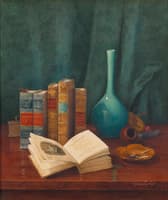 Still Life with "Poems by Cowper"
