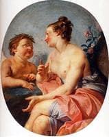 Nymph with Cupid