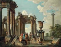 Diogenes Throwing Away His Drinking Cup.