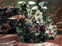 Flower Basket with Amaryllis and Kalla