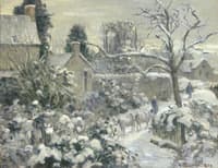 Snowscape with Cows at Montfoucault