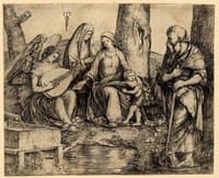 The Holy Family with Saint Elizabeth and the Infant John the Baptist