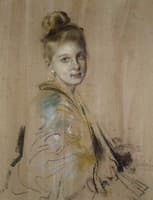 Girl with a Fan