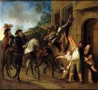 Story of Don Quixote - Don Quixot Fastn’d to the Window by the Malice of Maritorne