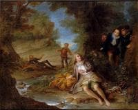 Story of Don Quixote - Dorothy, Disguised as a Shepherd, Is Found by the Curate and the Barber