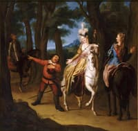 Story of Don Quixote - Sancho Sent by Don Quixote to the Duchess, to Beg Leave to See her