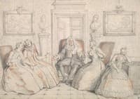 Trissotin Reading to Philaminte, Bélise, and Armande (from Molière, Les Femmes Savantes)