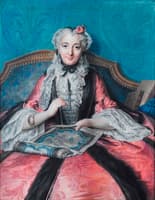 Portrait of a Woman Sewing