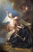 Angel Apearing to a Saint