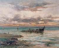 The Wreck at Sunset, Seasalter, Kent