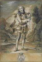 Portrait of Gaspard de Gueidan Playing the Musette