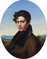 Portrait of a Gentleman in a Lake Landscape
